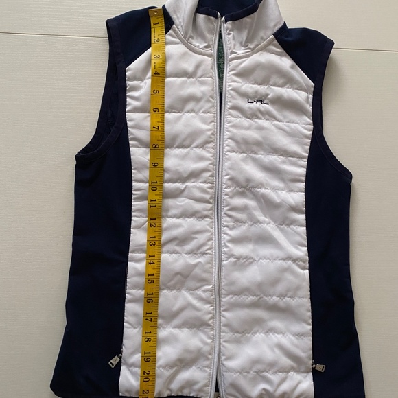 Ralph Lauren Active Quilted Full Zip Vest White and Navy Size XS - Picture 10 of 10